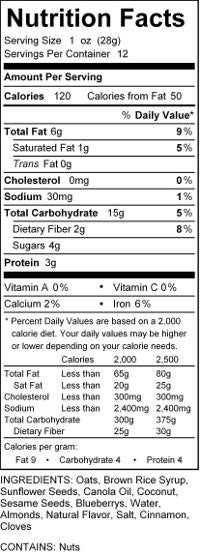 Granola - Blueberry (12oz)