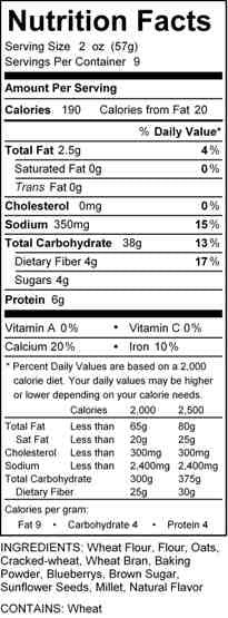 Pancake & Waffle Mix - Wild Blueberry (18oz)